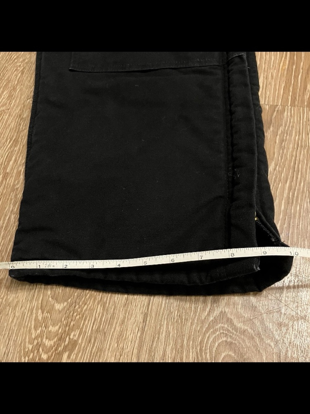 Carhartt R03 BLK Bib Overalls Men's 36x32 Black Insulated Duck Canvas Workwear - Picture 13 of 15